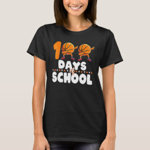 Camiseta 100 días de baile de básquetbol escolar regalo de 