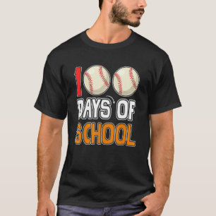 Camiseta 100 Días De Bala De Béisbol Escolar 100 Días Más I