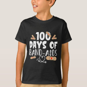 Camiseta 100 Días De Banda Asequible - Enfermera Escolar 10