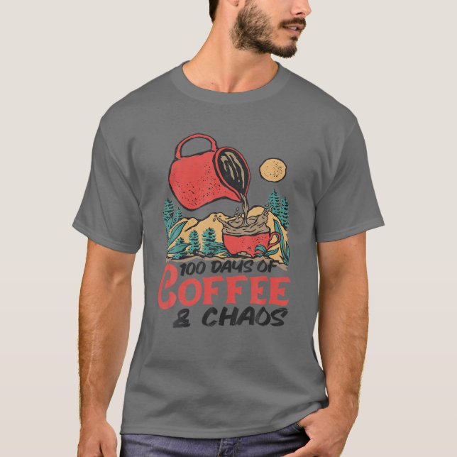 Camiseta 100 Días De Café (Anverso)