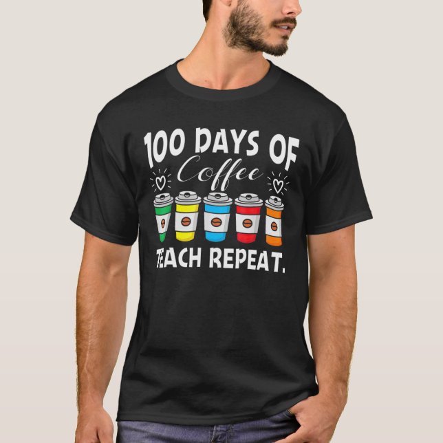 CAMISETA 100 DÍAS DE CAFÉ (Anverso)