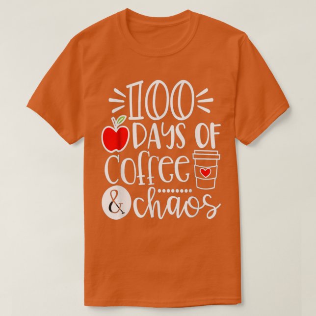 Camiseta 100 Días De Café Caos Classic TShirt (Diseño del anverso)