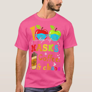 Camiseta 100 Días De Café De Máscaras Y Caos 100 Días De Sc