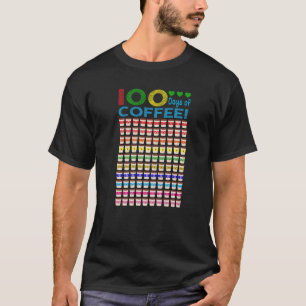 Camiseta 100 Días De Café Escolar 100 Días De Cof