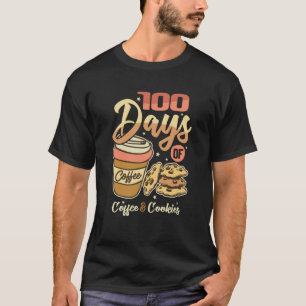 Camiseta 100 Días De Café & Galletas 100º Día De Escuela T