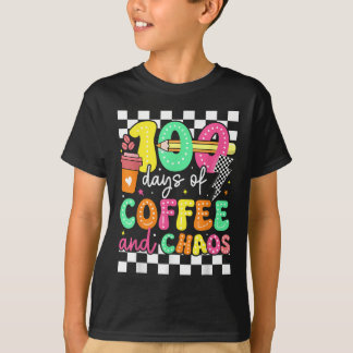 Camiseta 100 Días De Café Y Campeón; Catedrático De Caos Re