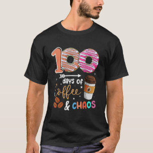 Camiseta 100 días de café y caos 100 días de escuela D