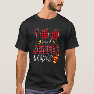 Camiseta 100 Días De Caos De Café Maestro Feliz 100 Días De