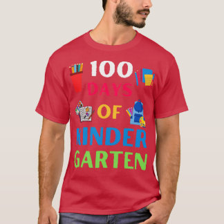Camiseta 100 días de celebración de jardines de infantes re