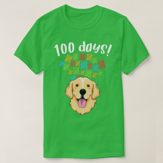 Camiseta 100 días de Chica de disfraces escolares (Diseño del anverso)