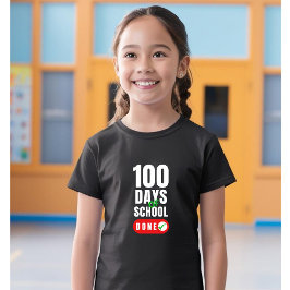 Camiseta 100 días de Chica escolar