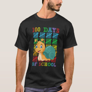 Camiseta 100 días de Chicas de caracoles escolares 100 días