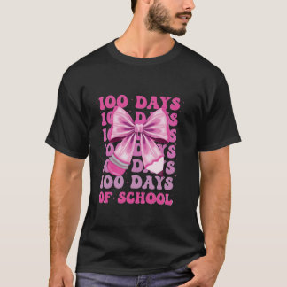 Camiseta 100 días de Chicas escolares Coquette Bow 100º día