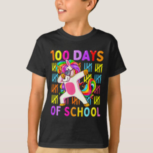 Camiseta 100 Días De Chicas Escolares Niños Unicorn Lover