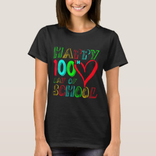 Camiseta 100 días de clase 100 días de alumnos educados
