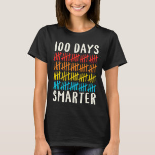 Camiseta 100 días de clase, 100 días, maestro más inteligen