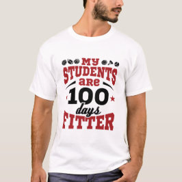 Camiseta 100 días de clase del profesor de educación física