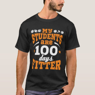 Camiseta 100 días de clase del profesor de educación física