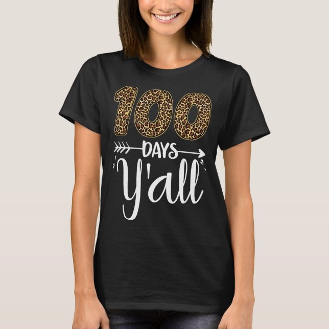 Camiseta 100 días de clase para todos los profesores 100 dí (Anverso)