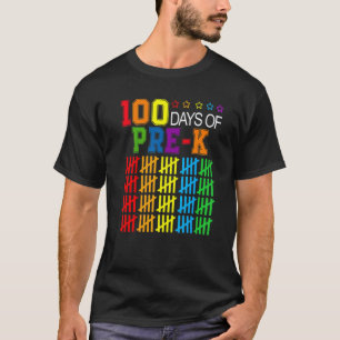 Camiseta 100 días de clase Pre K Maestro Estudiante 100 Día