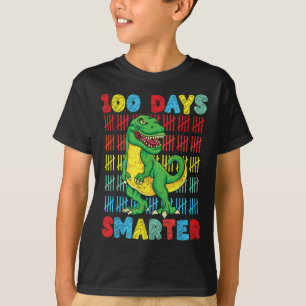 Camiseta 100 días de clase T-rex 100 días de escuela