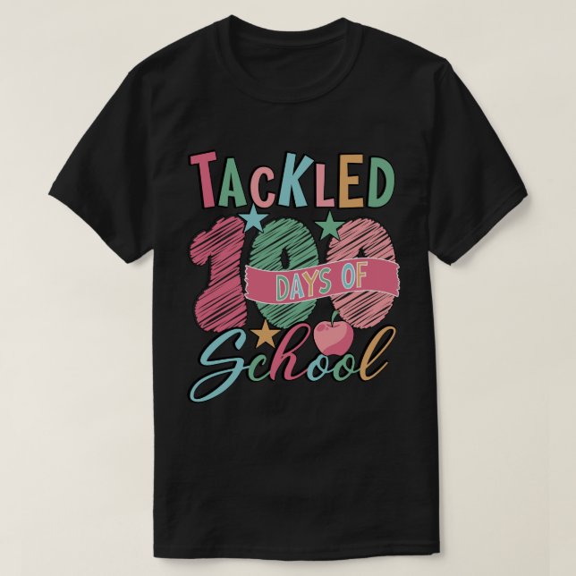 Camiseta 100 días de clases (Diseño del anverso)