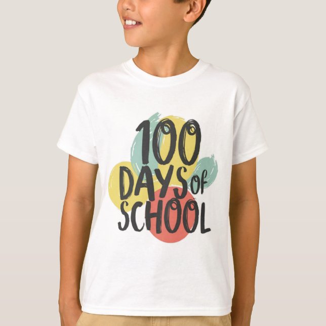 Camiseta 100 días de clases (Anverso)