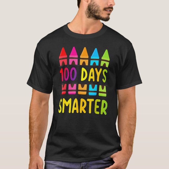 Camiseta 100 días de clases 100 días de lluvia más intelige (Anverso)