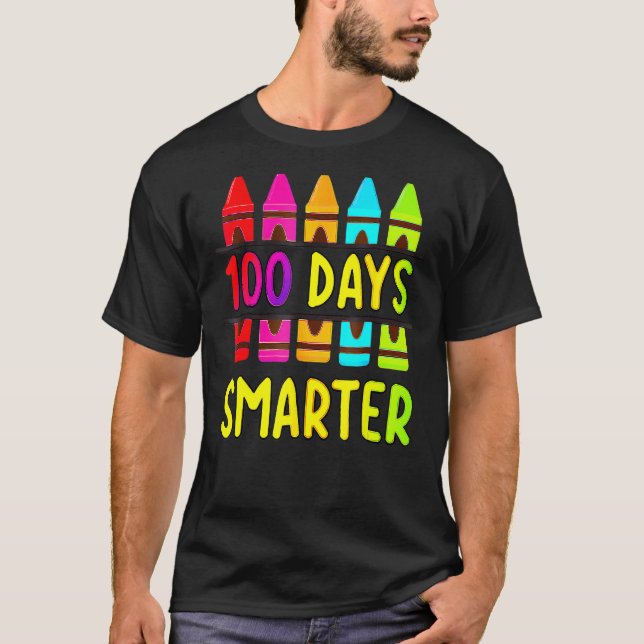 Camiseta 100 días de clases 100 días de lluvia más intelige (Anverso)