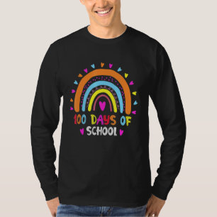 Camiseta 100 días de clases 100 días de lluvia más intelige