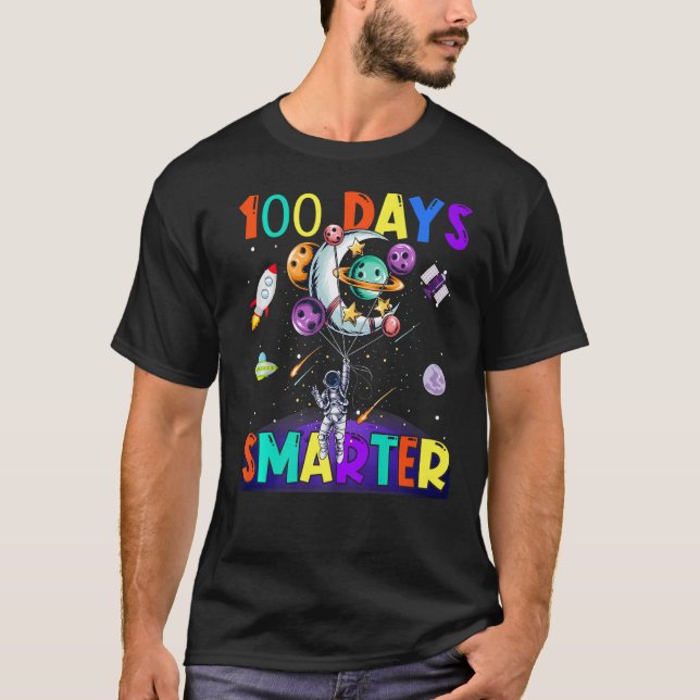 Camiseta 100 días de clases 100 días más inteligentes Astro (Anverso)