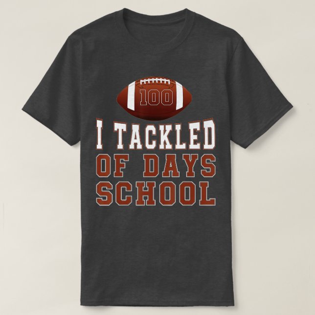 Camiseta 100 días de clases abordé 100 días de clases ( (Diseño del anverso)