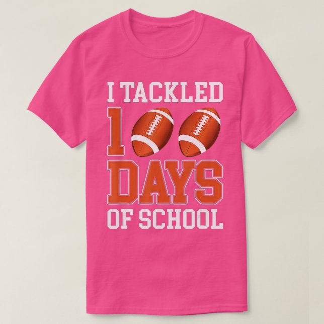Camiseta 100 días de clases abordé 100 días de clases ( (Diseño del anverso)
