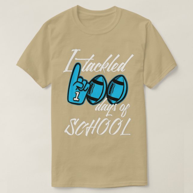 Camiseta 100 días de clases abordé 100 días de clases ( (Diseño del anverso)