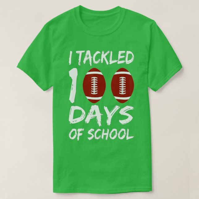 Camiseta 100 días de clases abordé 100 días de clases ( (Diseño del anverso)