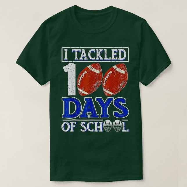 Camiseta 100 días de clases abordé 100 días de clases ( (Diseño del anverso)