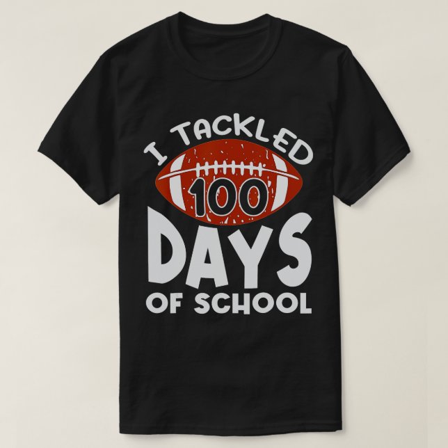 Camiseta 100 días de clases abordé 100 días de clases ( (Diseño del anverso)