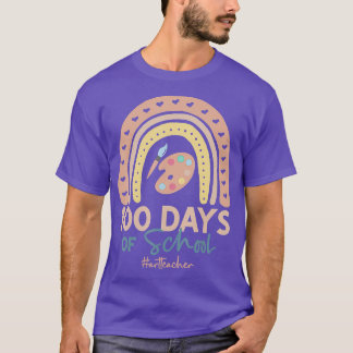 Camiseta 100 días de clases de arte 100 días lluvia de arte