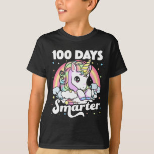 Camiseta 100 días de clases de Chicas unicornio
