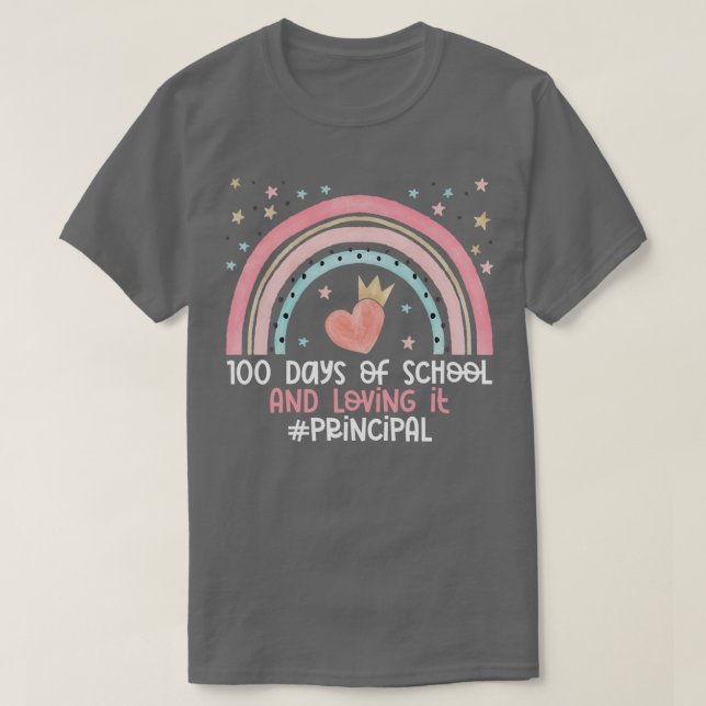 Camiseta 100 días de clases del director 100º día de clases (Diseño del anverso)