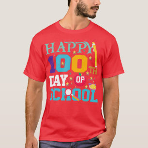 Camiseta 100 días de clases Feliz 100° día de TShi clásico