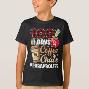Camiseta 100 días de clases Feliz 100 días de café