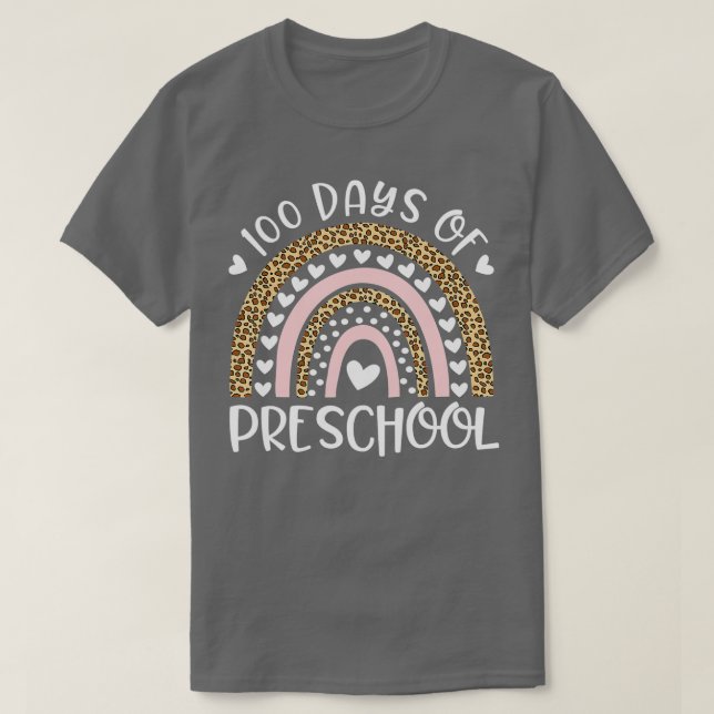 Camiseta 100 días de clases para profesor de preescolar Rai (Diseño del anverso)