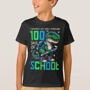 Camiseta 100 días de clases Trex 100 días más inteligentes 