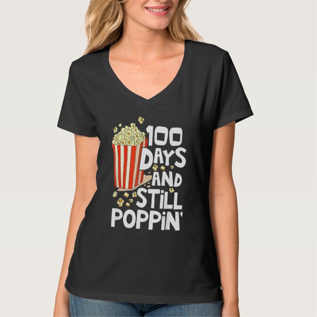 Camiseta 100 días de clases y aún así, un niño de Poppin (Anverso)