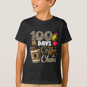 Camiseta 100 Días De Coffee Chaos Shirt 100 Día De