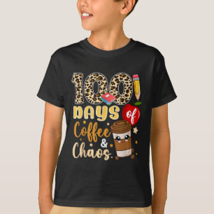 Camiseta 100 Días De Coffee Chaos Shirt 100 Día De
