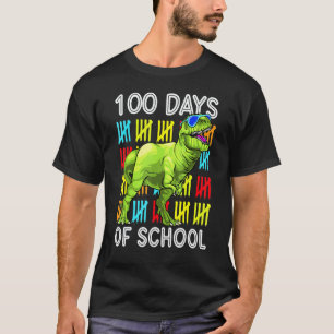 Camiseta 100 Días De Colegio 100º Día Dino T Rex Profesor B