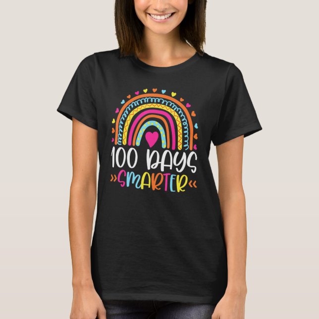 Camiseta 100 Días De Colegio 100 Días Más Inteligente Leopa (Anverso)