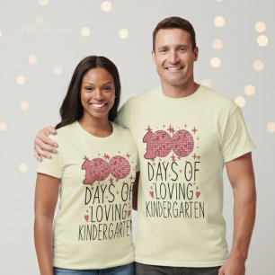 Camiseta 100 Días de Colegio Amando el Jardín de Infancia D